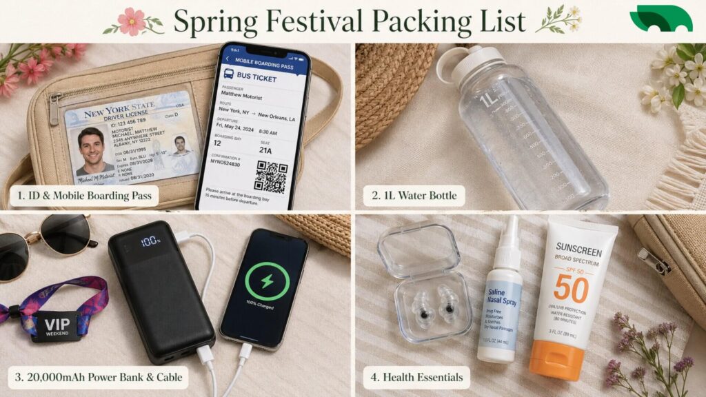 Music Festival Packing List | OurBus