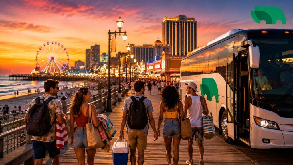July 4th Trip Plan with OurBus to Atlantic City