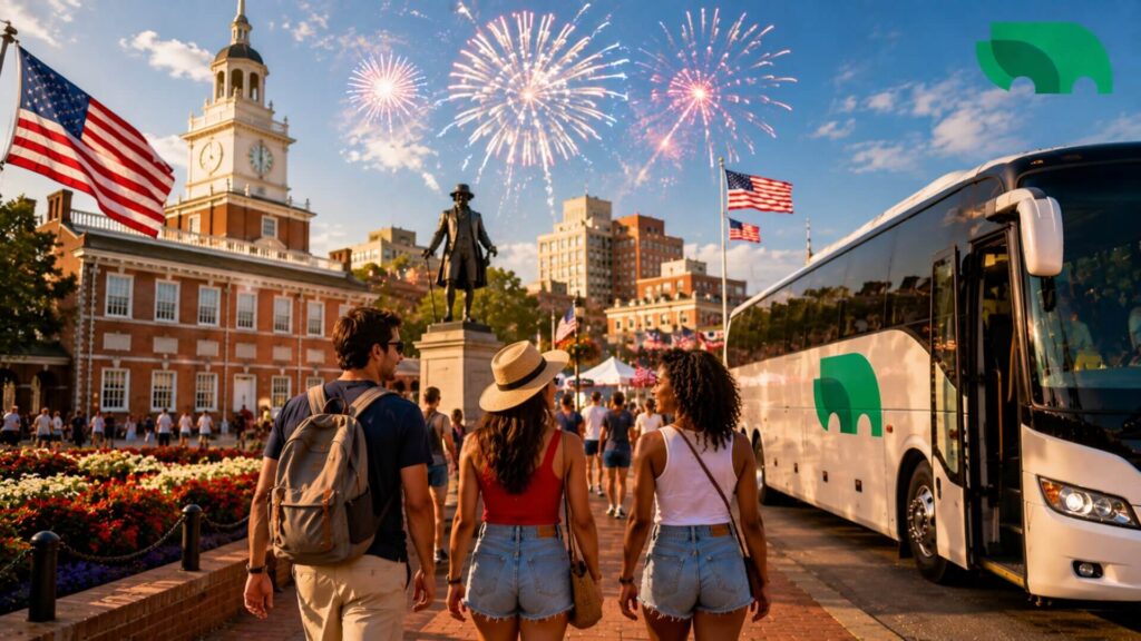 July 4th Trip Plan with OurBus to Philly