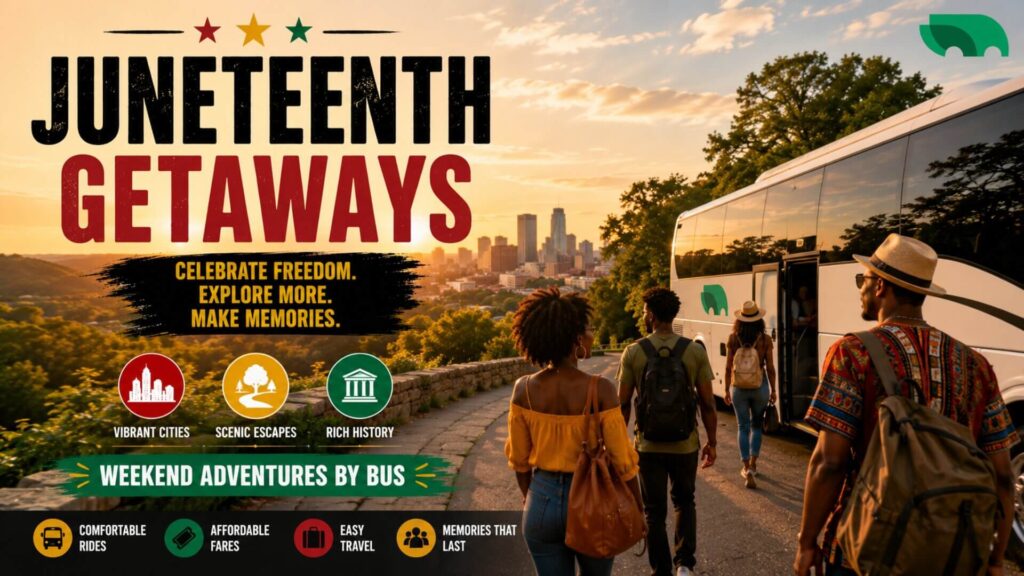 Juneteenth Weekend Getaways with OurBus