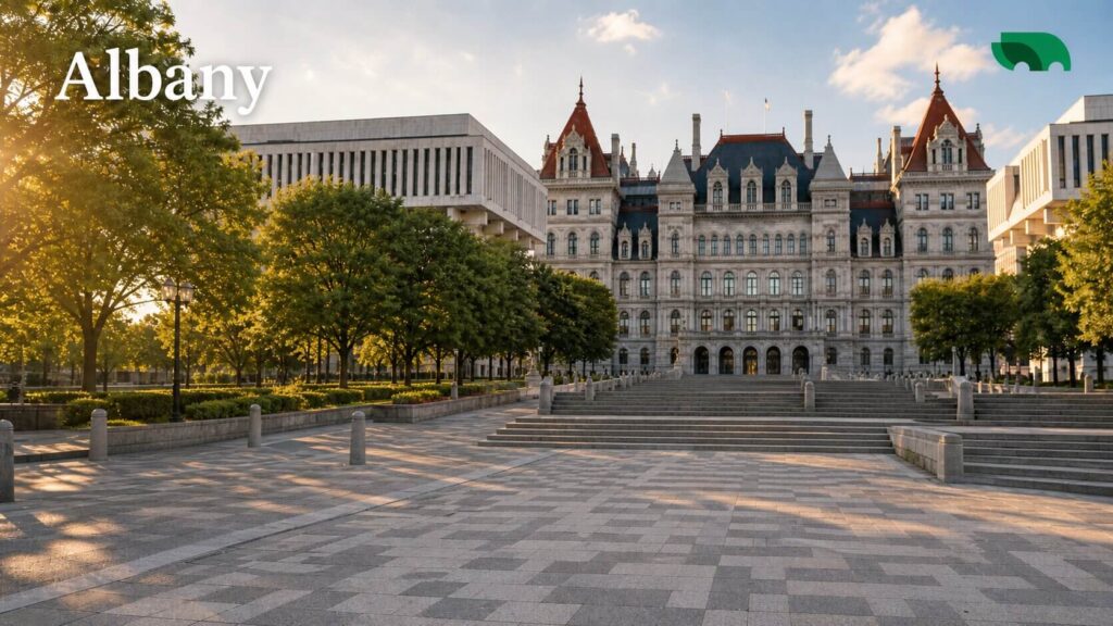 trips from Boston to Albany OurBus