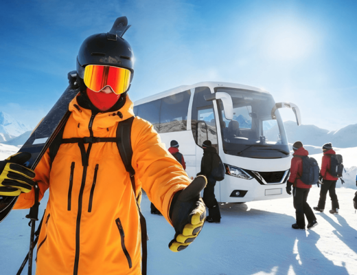 mountain trip by bus