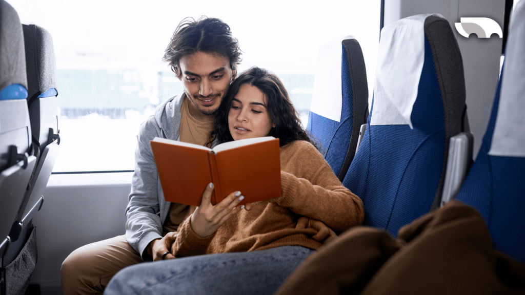 relaxing bus trip