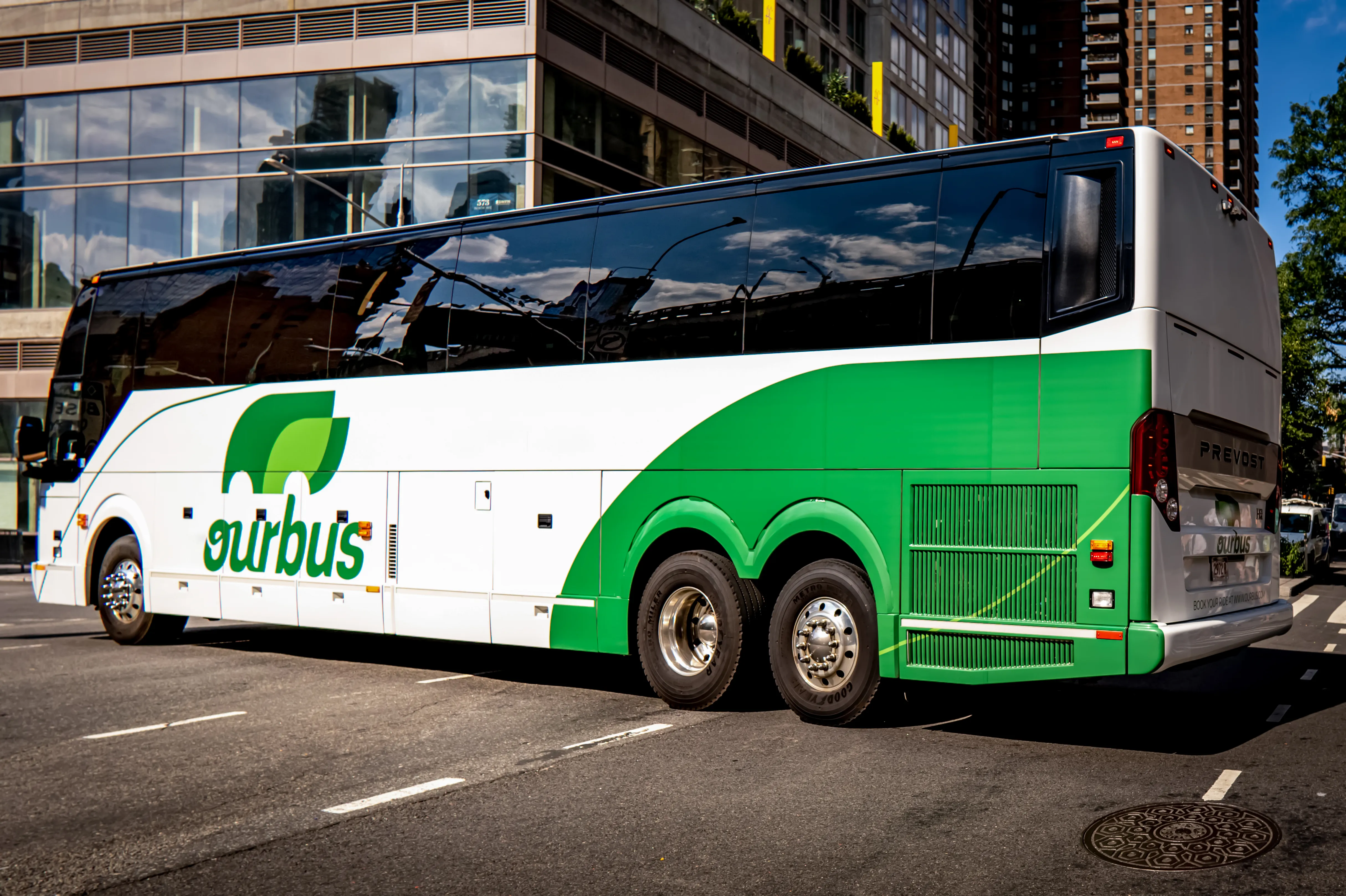 Harrisonburg to Columbia Buses _ OurBus Bus Logo