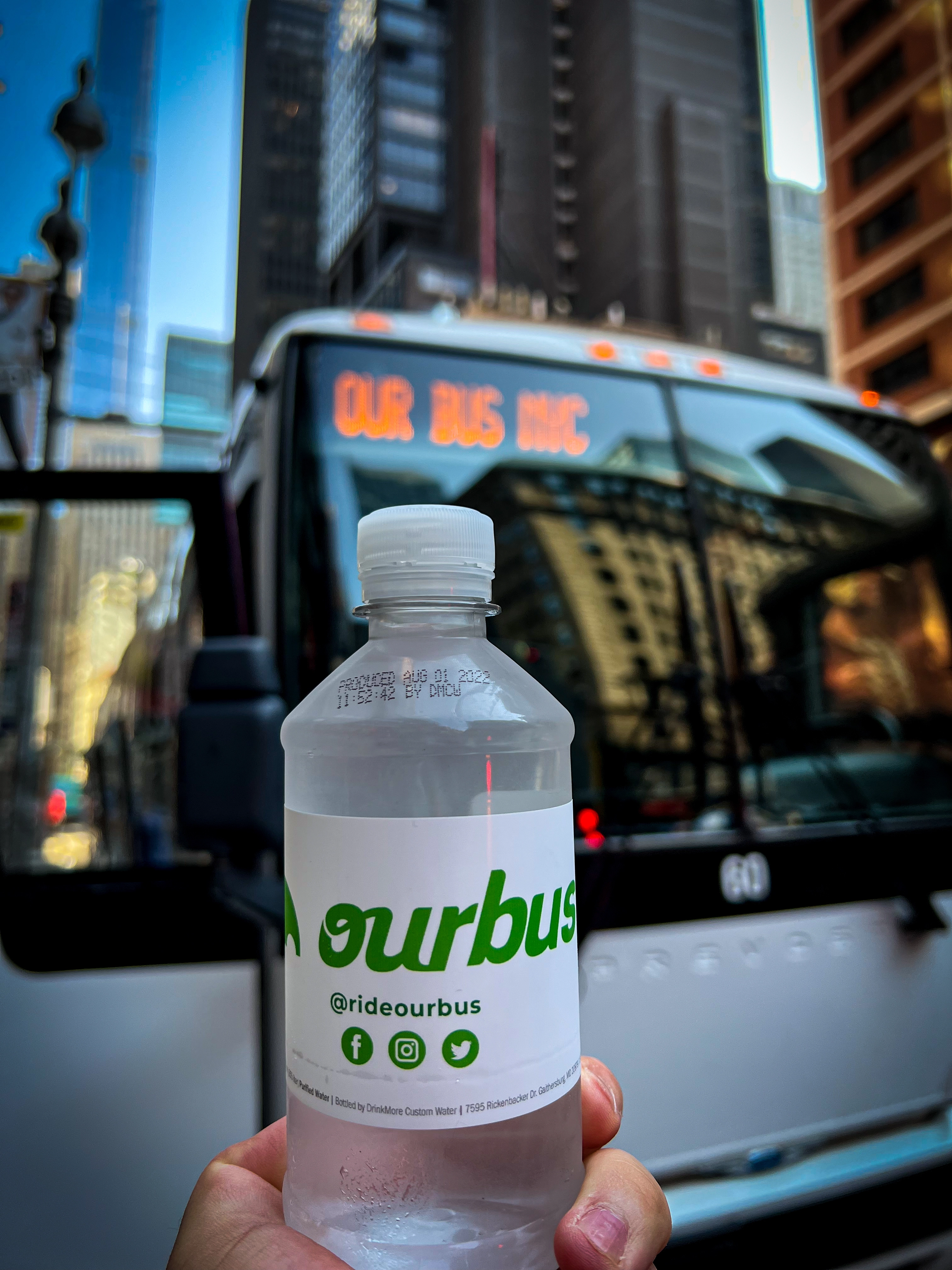 NYC to Ithaca Bus Tickets | OurBus Water Bottle